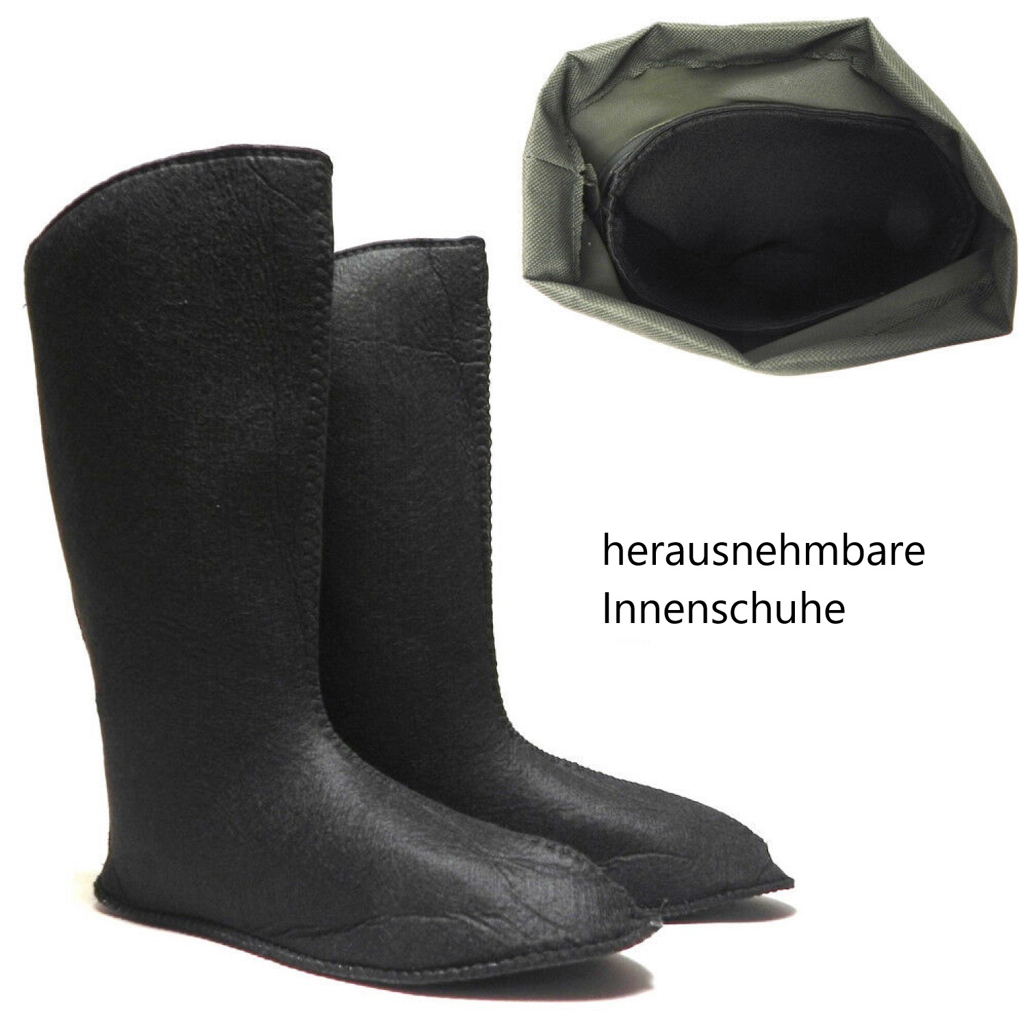 Lemigo Grenlander 862 Gummistiefel gefüttert EVA -30°C schwarz 39