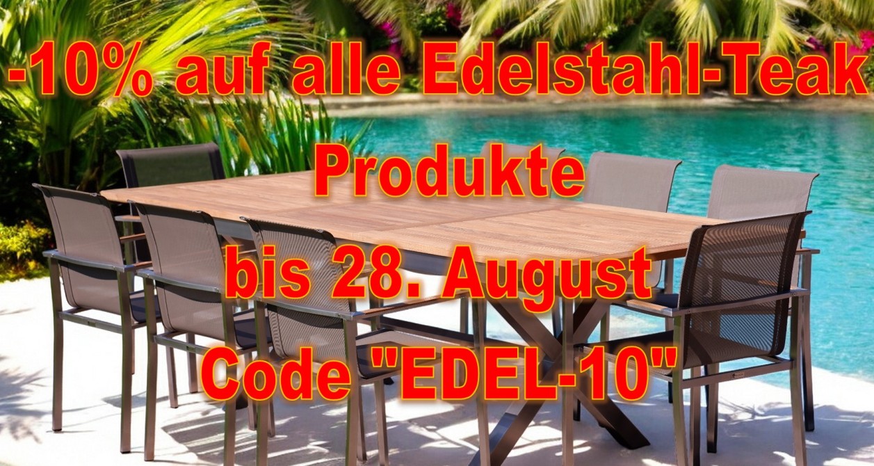 Edelstahl (Niro) Teak