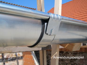 Zink Rinnenverbinder Dachrinnenverbinder Dachrinne Größe 6-tlg.//333
