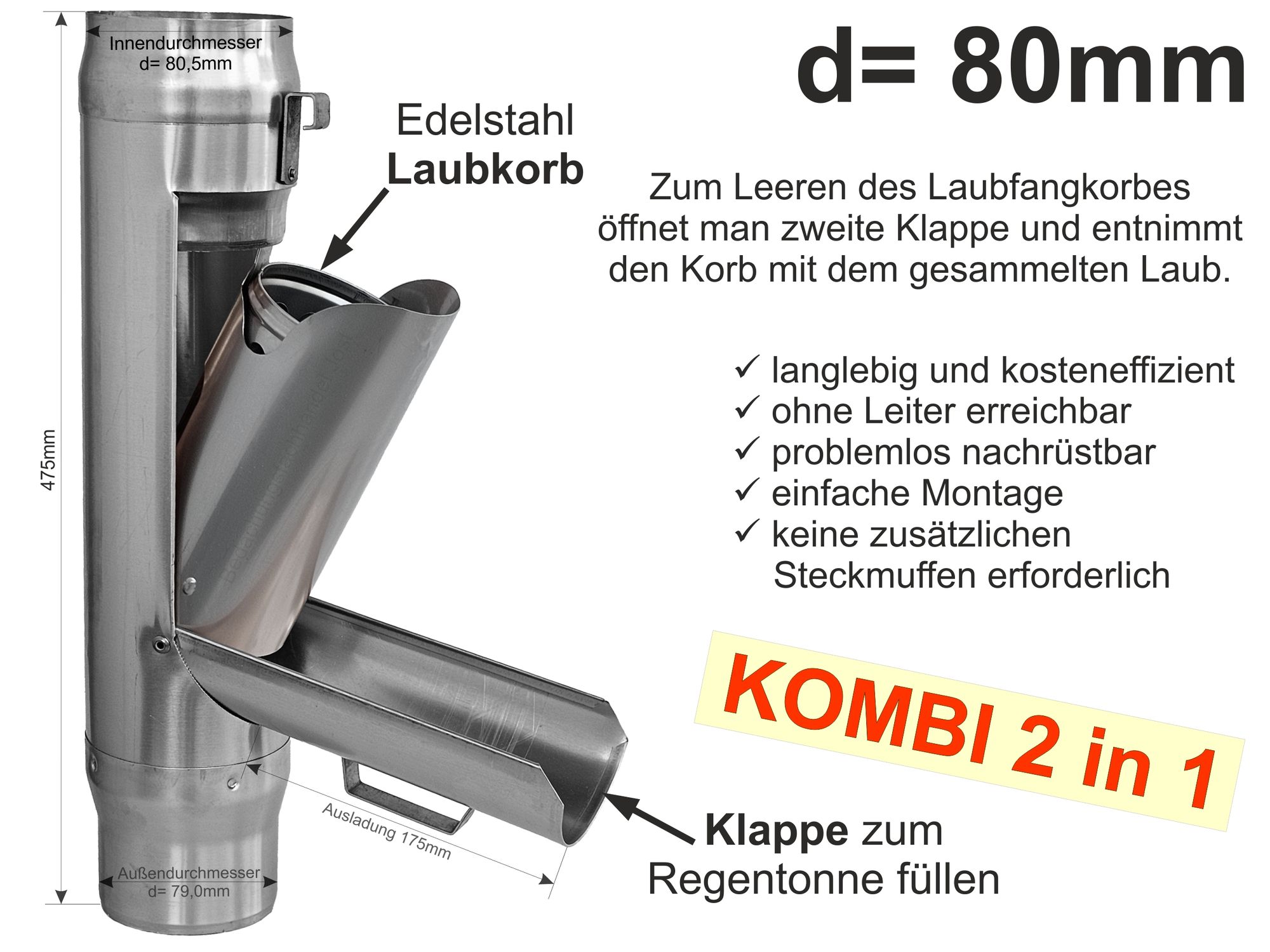 Klappe Fur Fallrohr