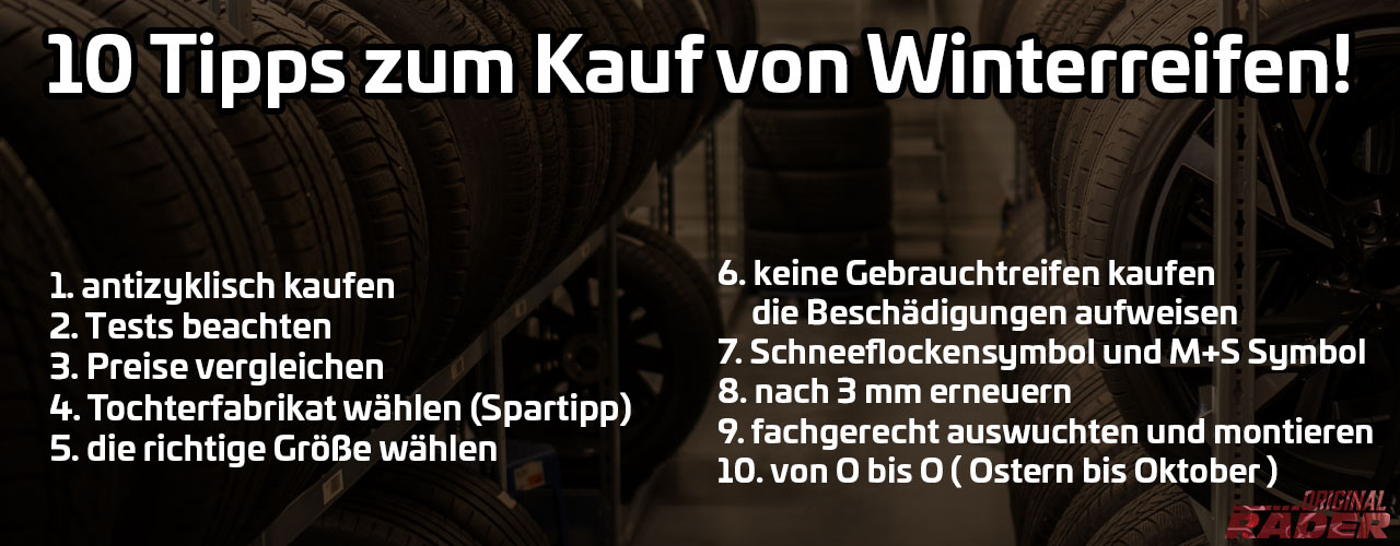 10 Tipps zum Kauf von Winterreifen 10 Tipps zum Kauf von Winterreifen