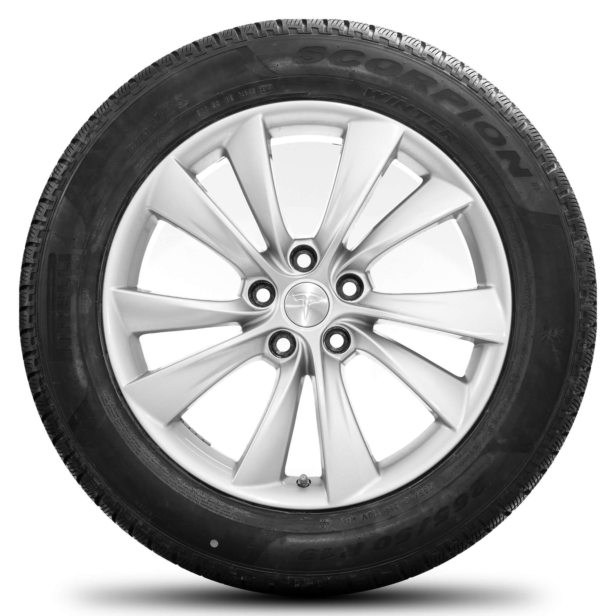 Tesla 19 inch rims Model X 002 Cyclone winter tires winter wheels