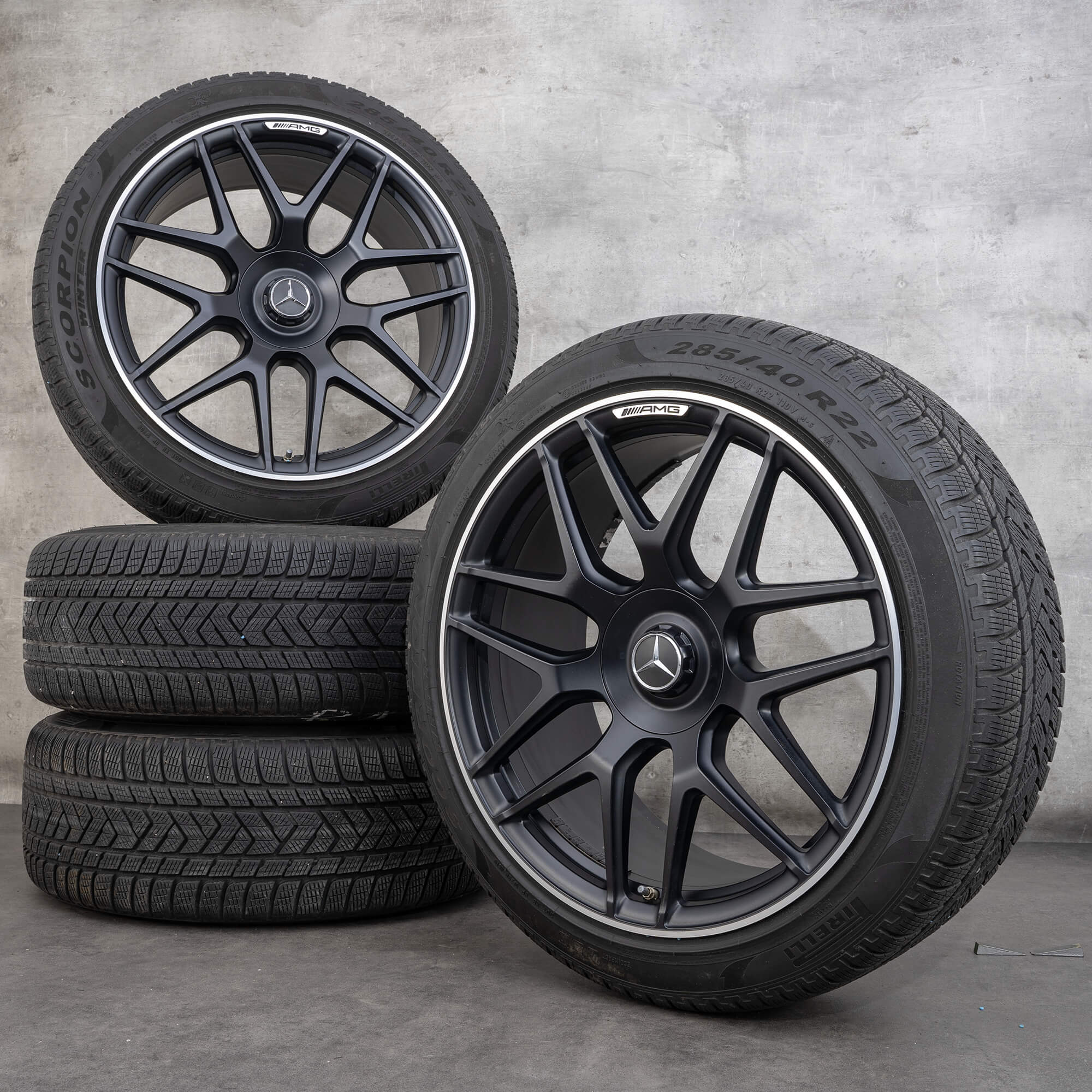 AMG 22 Inch Velgen G Klasse G63 W463A Winterbanden Wintervelgen A4634012000 amg-22-inch-velgen-g-klasse-g63-w463a-winterbanden-wintervelgen-a4634012000