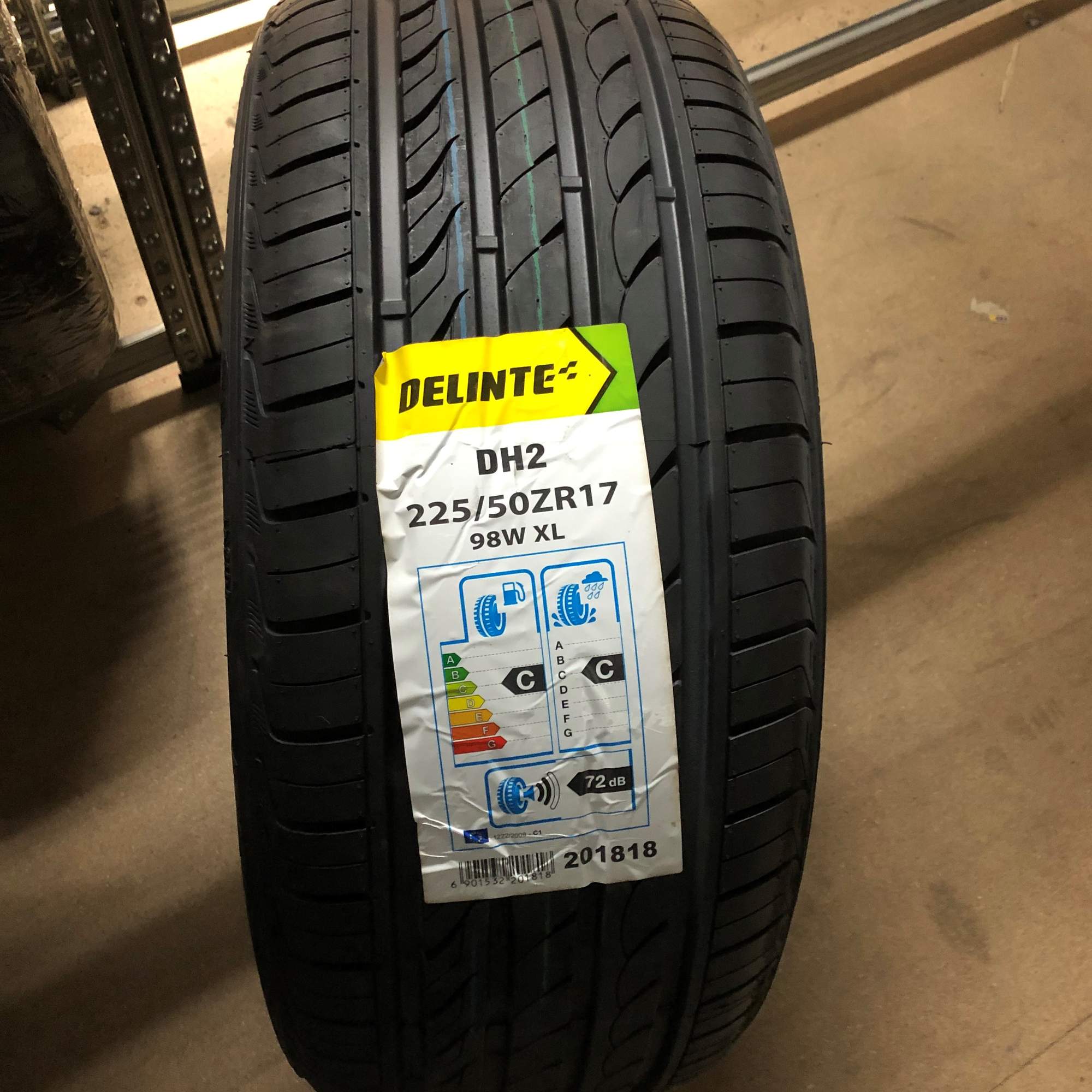 1x Sommerreifen Delinte DH2 225/50 R17 98W XL C, C, 2, 72 dB | eBay