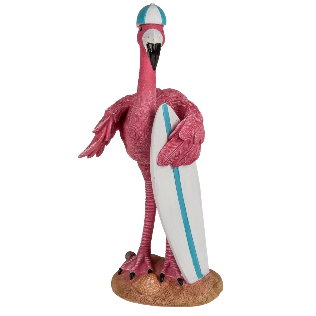 Deko Figur Flamingo Polyresin Dekofigur Gartenfigur Spa Wellness