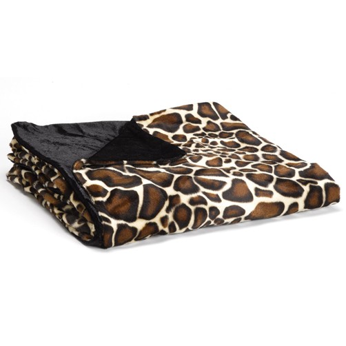 Kuscheldecke Decke Überwurf Plaid Animal Print fellähnlich pelzähnlich 145x180cm
