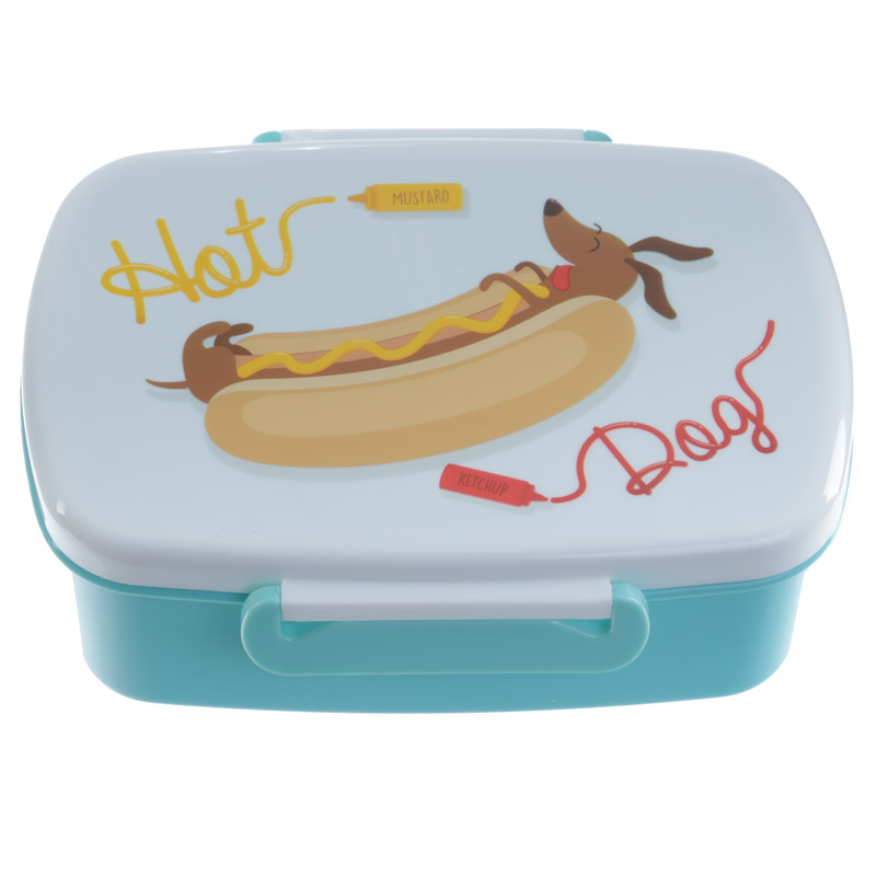 Lunchbox Hot Dog Hund Dackel Frühstücksbox Butterbrotdose Brotdose eBay