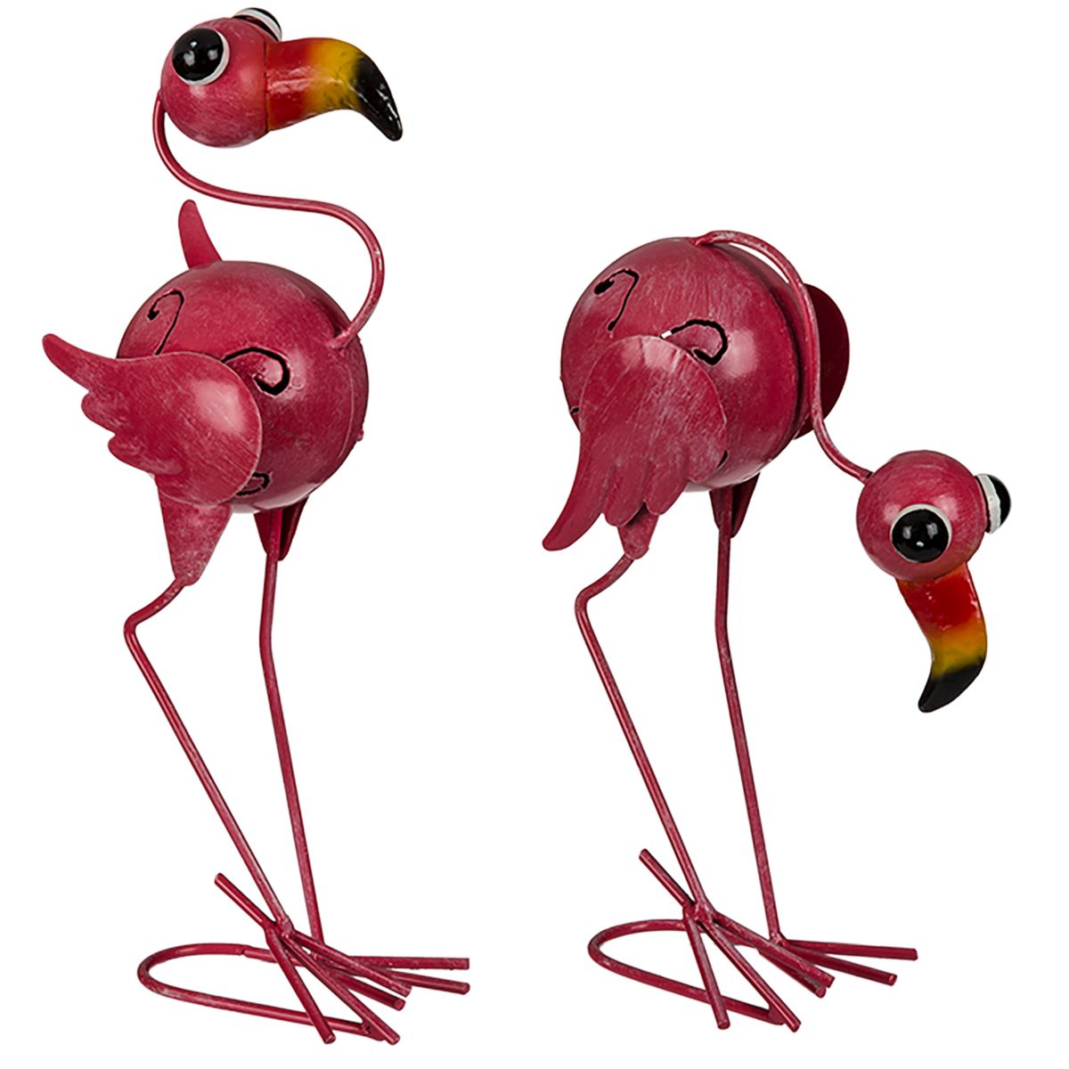 Gartenstecker Flamingo Gartenfigur Gartendeko Vogel Teich Deko Gartenteich