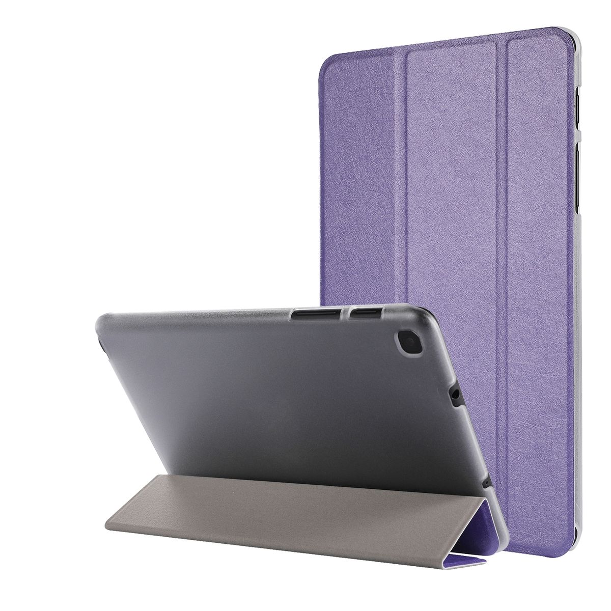 König Design Tablethülle kompatibel mit Samsung Galaxy Tab A7 Lite Schutztasche Wallet Cover 360 Case Etuis Violett