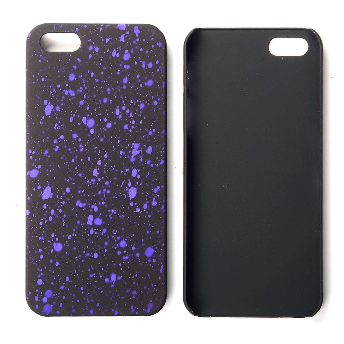 König Design mobile phone case protective case bumper shell for Apple iPhone 5 5s SE 3D stars purple