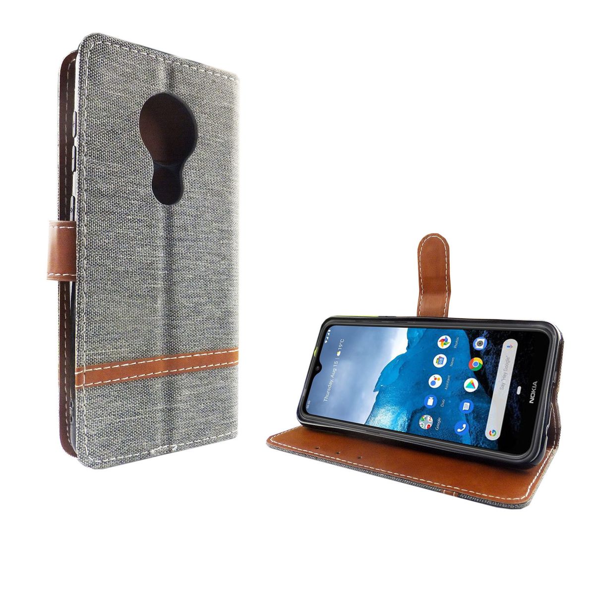 Nokia 6.2 Handy Hülle Schutz-Tasche Case Cover Kartenfach Etui Wallet ...