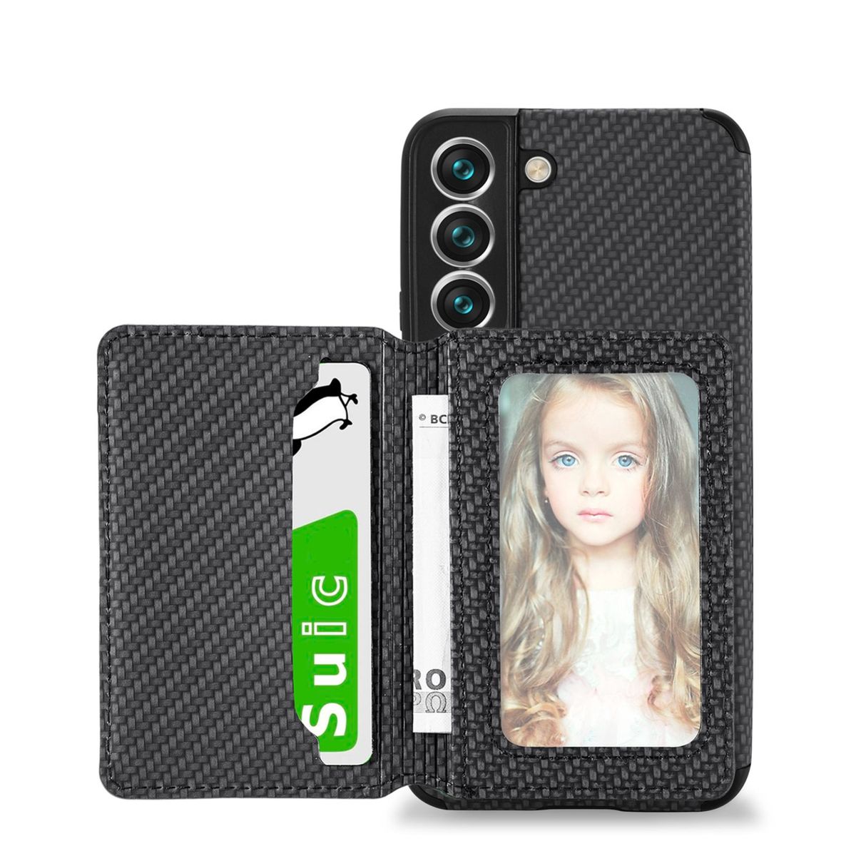 König Design Schutz Handy Hülle kompatibel mit Samsung Galaxy S22 5G Case Cover Wallet Etuis Tasche