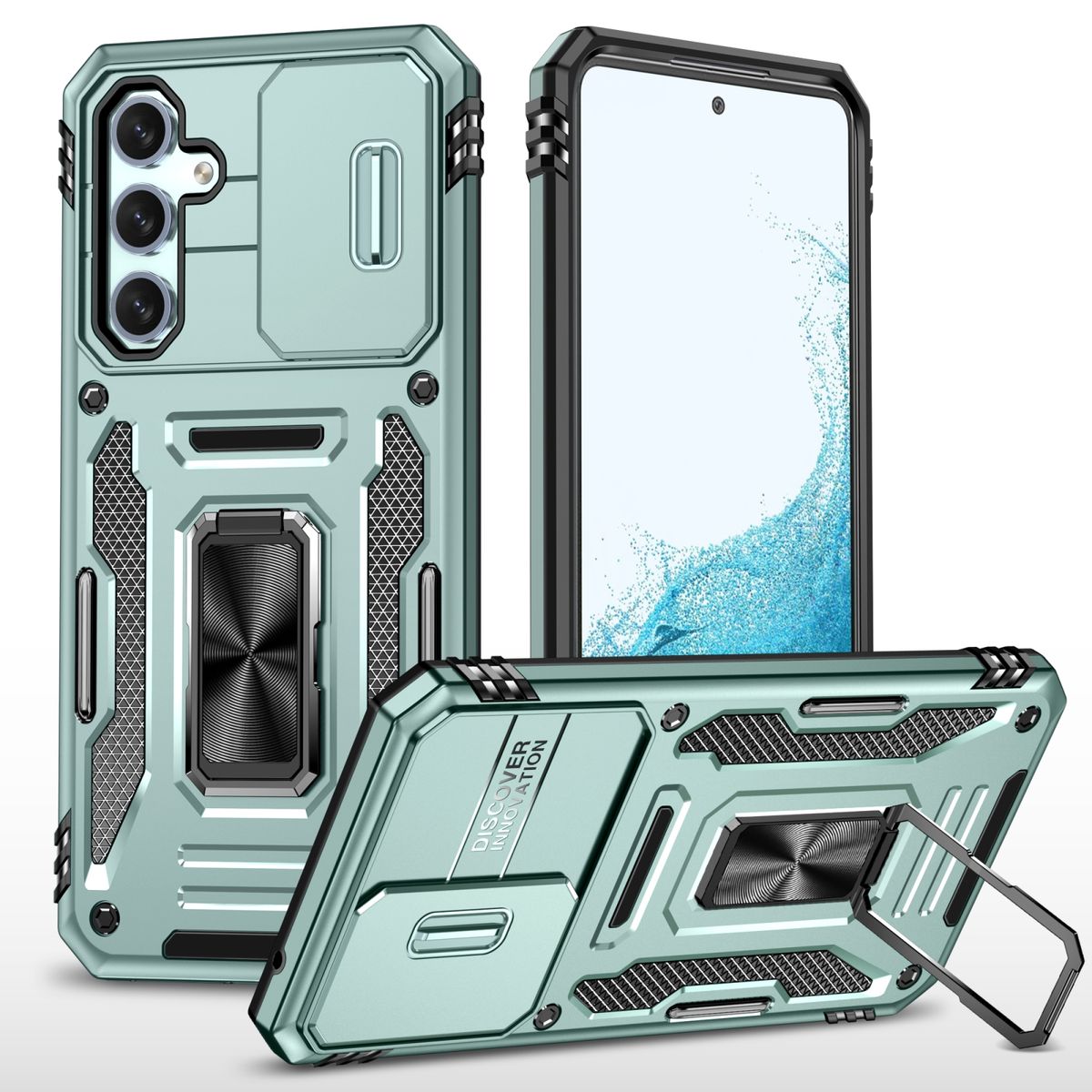 Schutz Handy Hülle für Samsung Galaxy S23 FE 5G Case Cover Armor Bumper Etuis