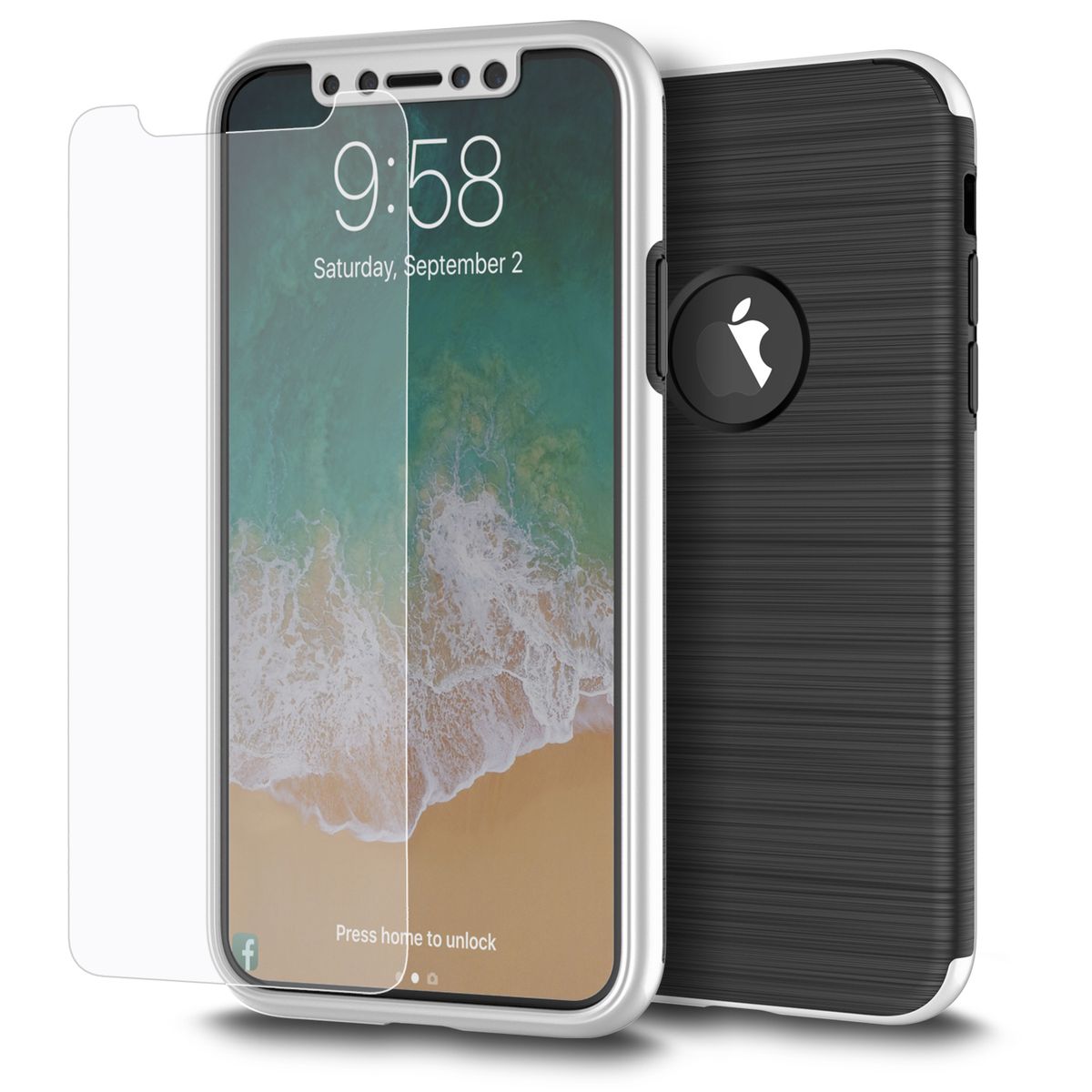 Samsung Galaxy J3 2017 2 in 1 Handyhülle 360 Grad Full Cover Case ...