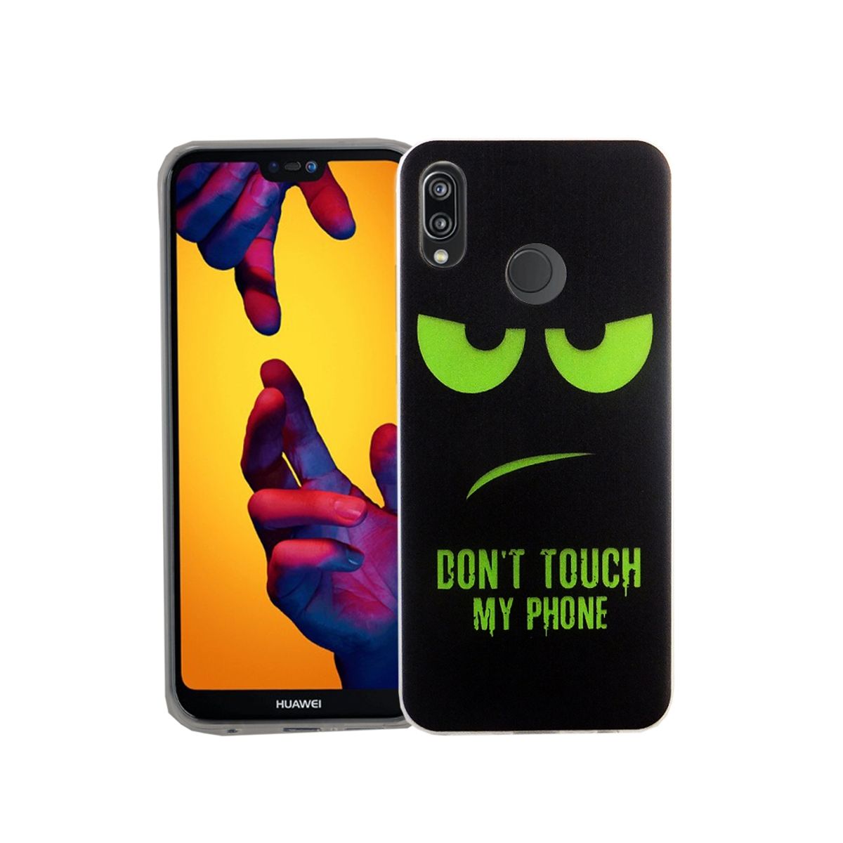 Dont Touch My Handy Case Handyhülle Huawei P20 Lite Silikon