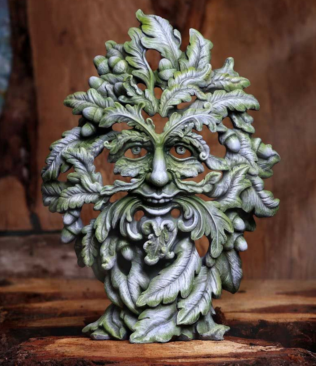 Skulptur Green Man Forest Ancient Dark Dreams