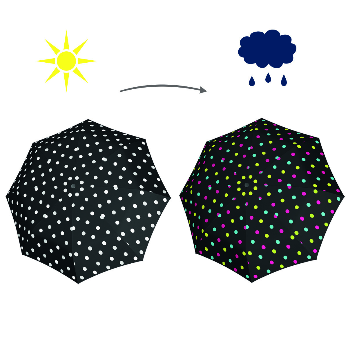 Derby Mini Miracle Taschen Regenschirm Schirm mit Farbwechsel | Bilvary.de  online Shop - Taschen, Koffer, Gelbörsen, Gürtel, Schirme, Tücher