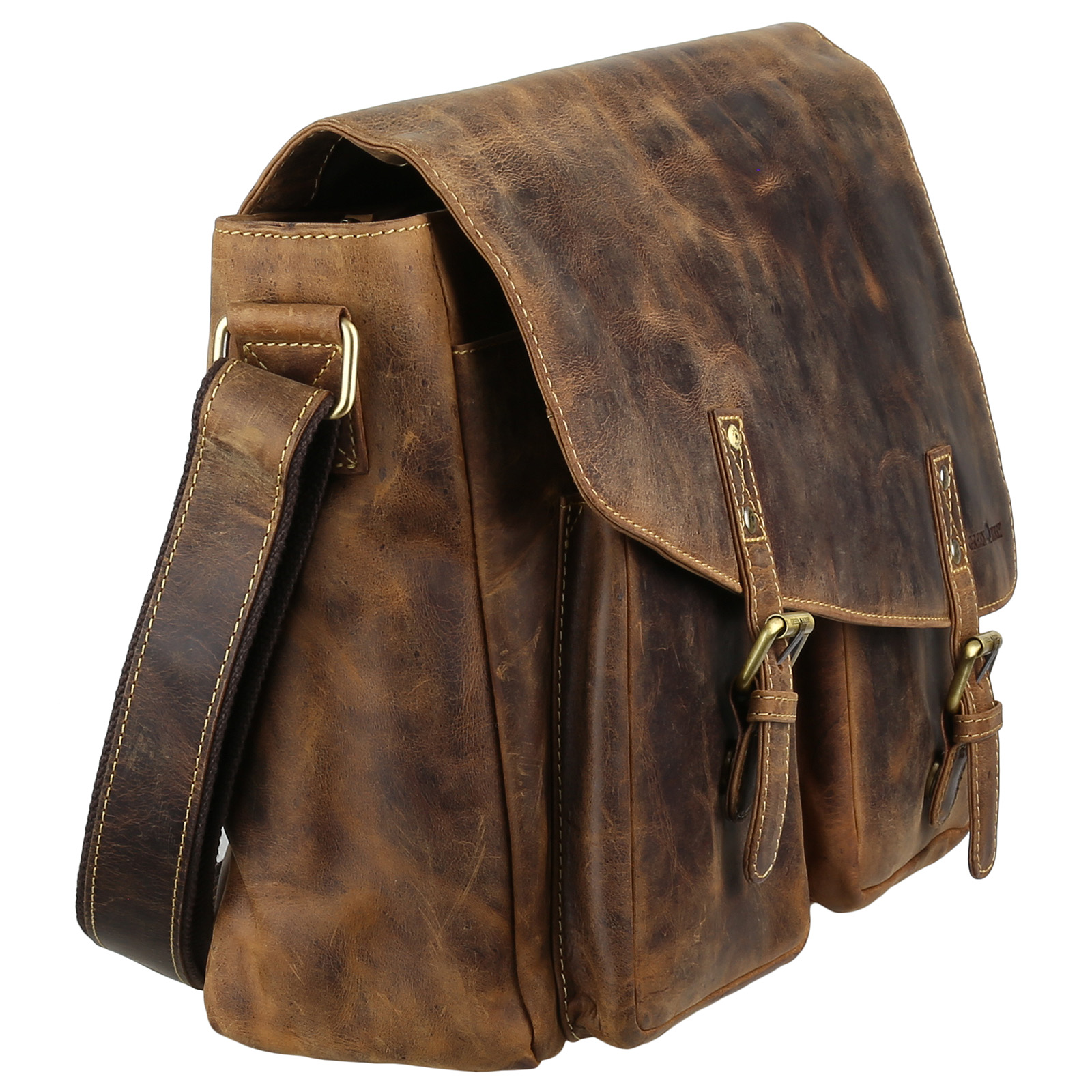 Tasche Leder Greenburry Taschen Schultertasche Leder 29x21cm