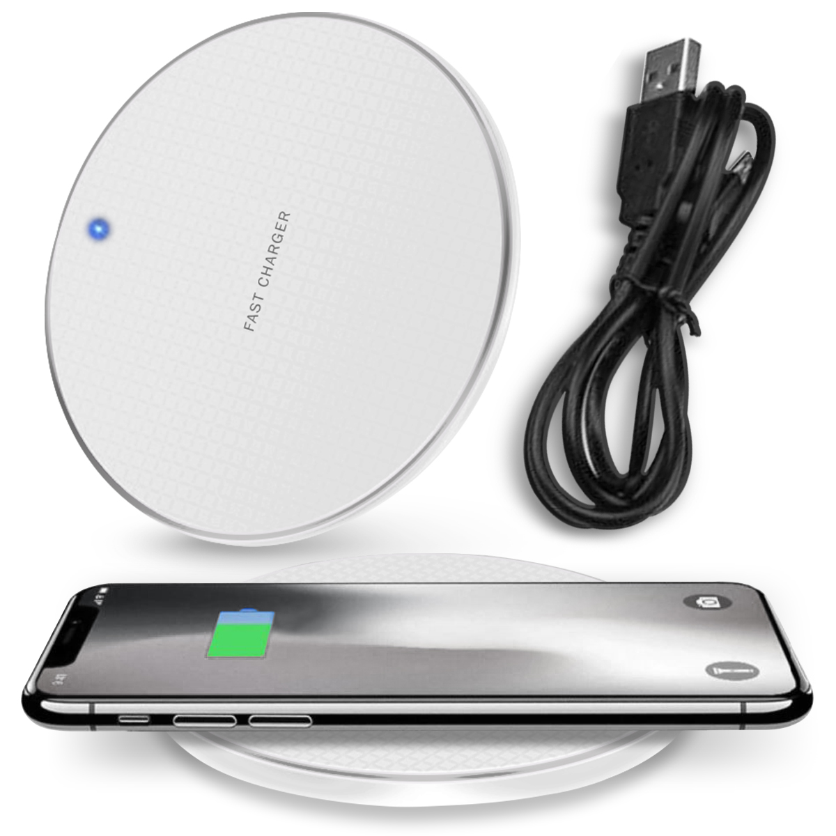 Qi Induktives Ladegerät 10W für Samsung Galaxy Z Flip 3 / Fold 3 2