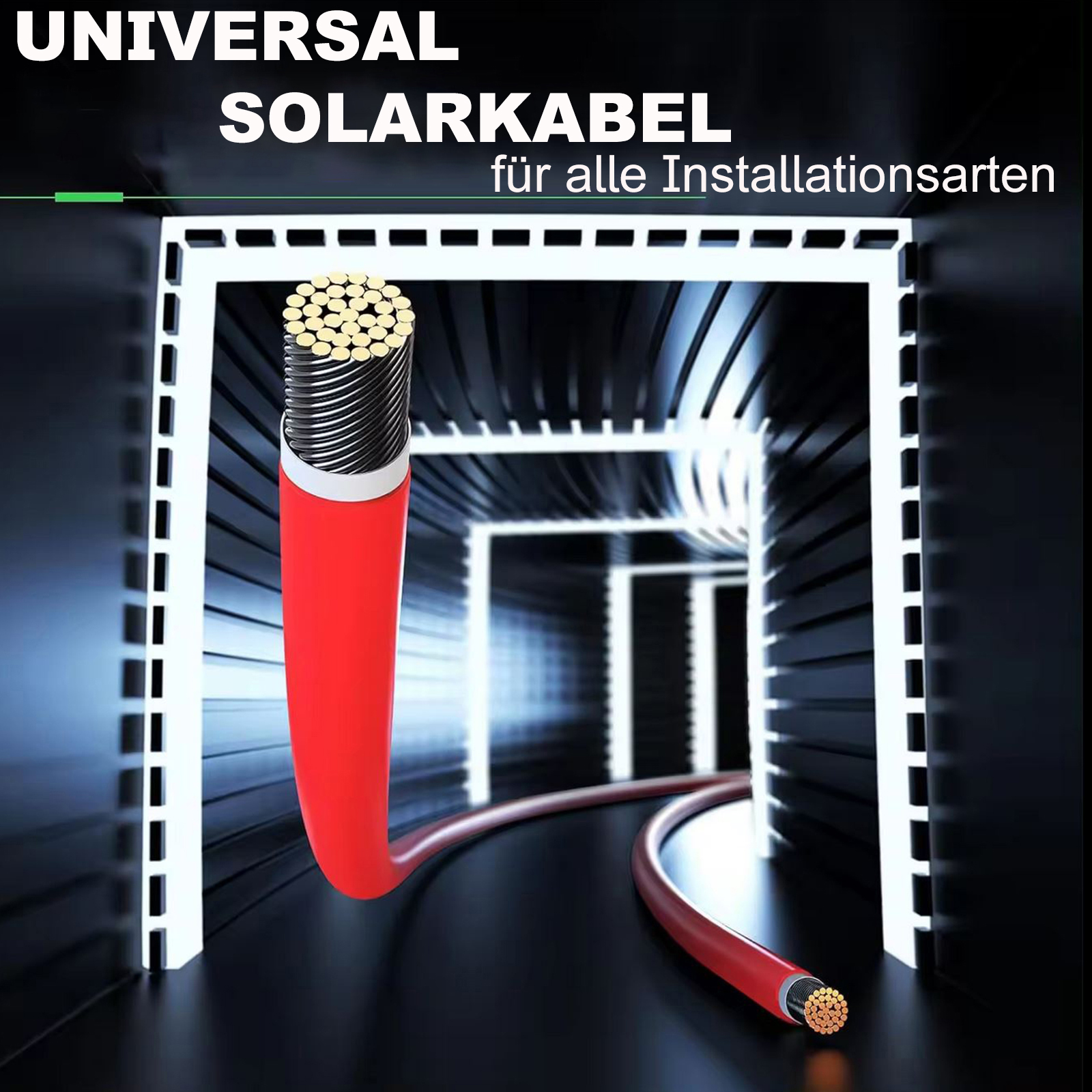 Solarkabel 4mm² Solar PV Solarleitung Kabel für Solarmodule 5 - 100m TÜV geprüft Solarkabel 4mm² Solar PV Solarleitung Kabel für Solarmodule 5 - 100m TÜV geprüft