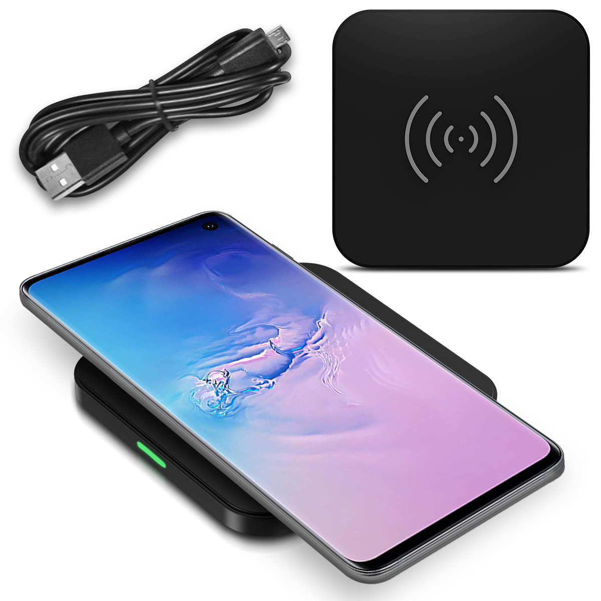 QI Wireless Charger Schnell Ladeger t Samsung Galaxy S10e Kabellos QI Wireless Charger Schnell Ladeger t Samsung Galaxy S10e Kabellos