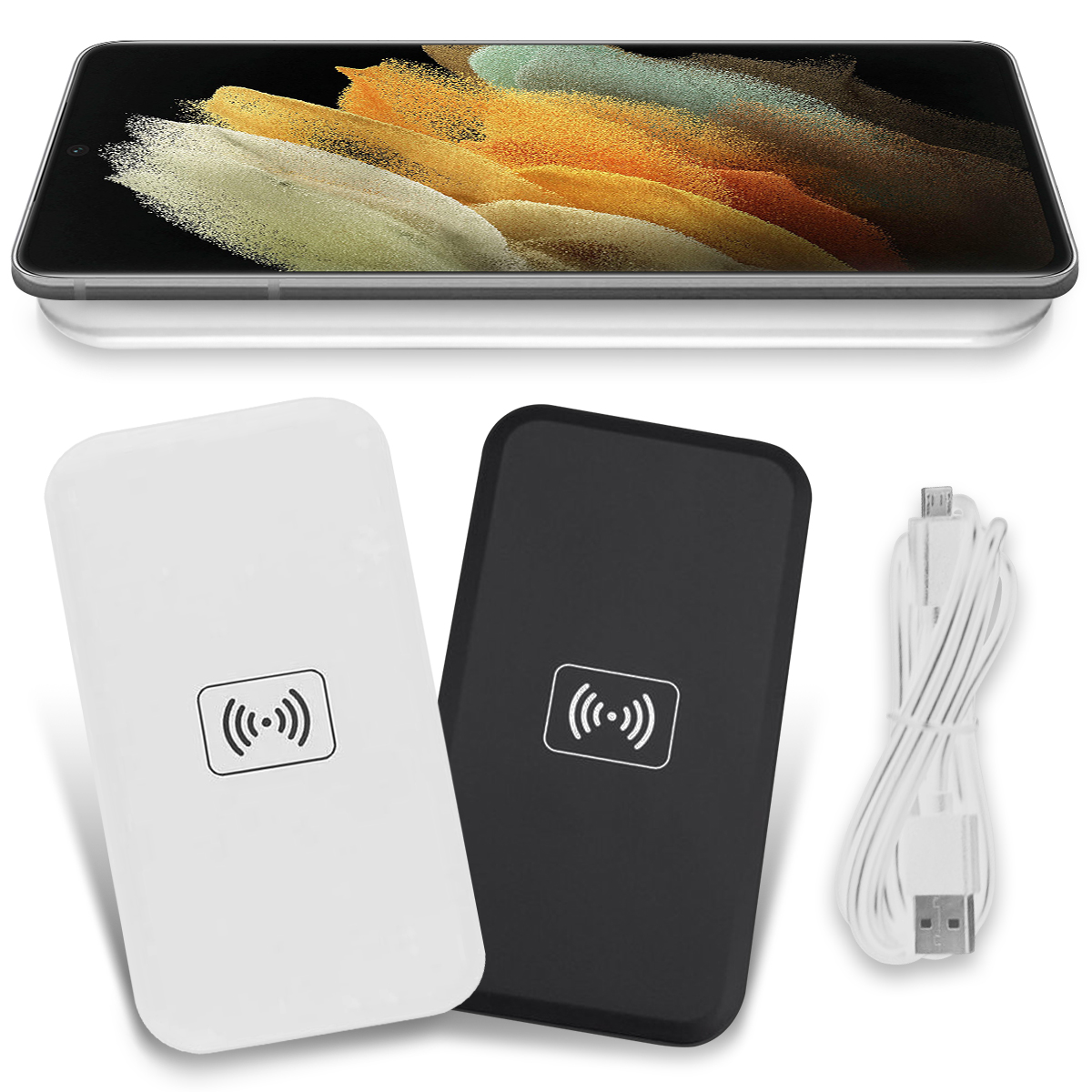Induktives Schnell Ladegerät für Samsung Galaxy S21 Ultra 5G QI Wireless Charger LTS