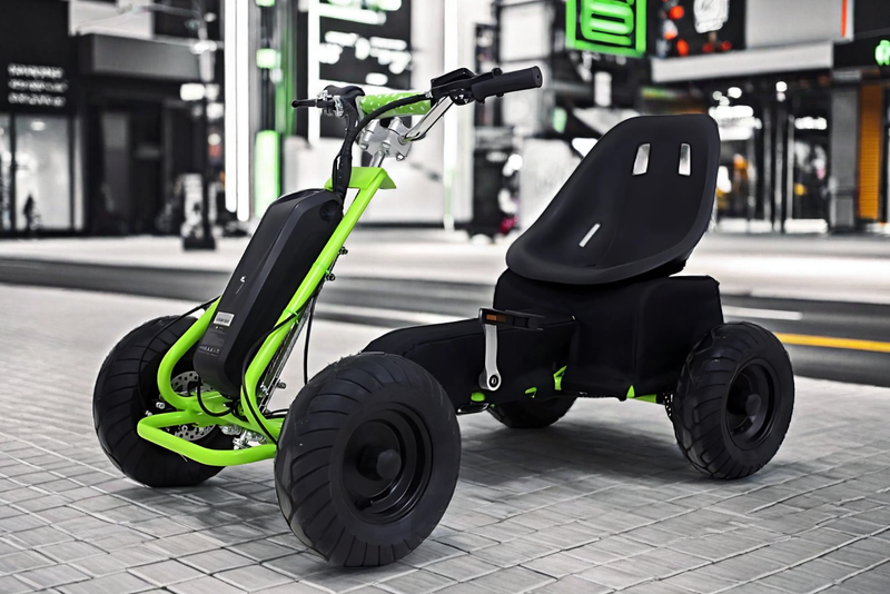 Elektrisches Pedal Gokart - Elektro Kart Grün
