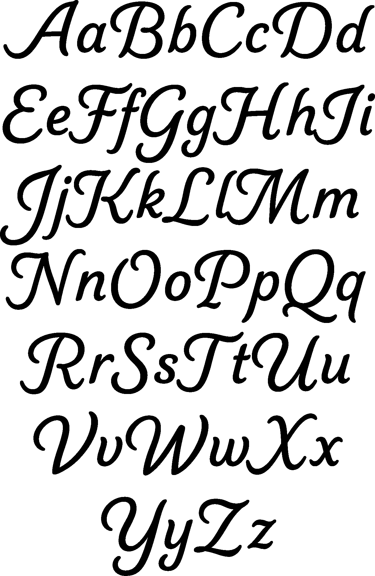 Schwarze Schrift