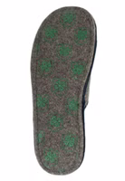 Adelheid Fabelhaft Pantoffel ✓ mit rutschhemmender Sohle ✓ made in Portugal ✓ echter Wollfilz graue Filzsohle mit Kleeblattdruck
