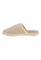beiger Filzpantoffel mit heller Einfassung
