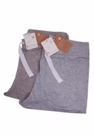 liegend ein Zweier-Set bestehen aus einer beigemelierten und einer graumelierten Jerseyhose von Adelheid