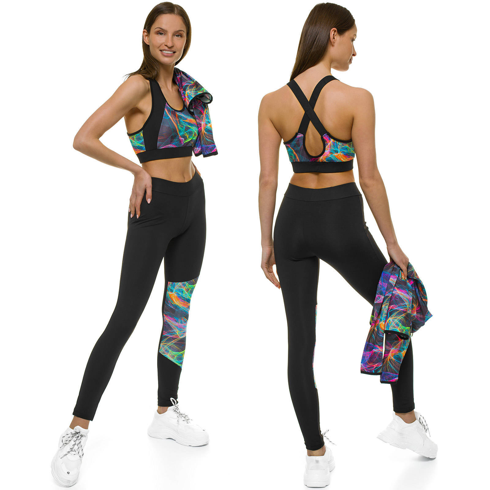 Chandal deporte traje chándal pantalones sudadera señora ozonee o/ms09 |  eBay