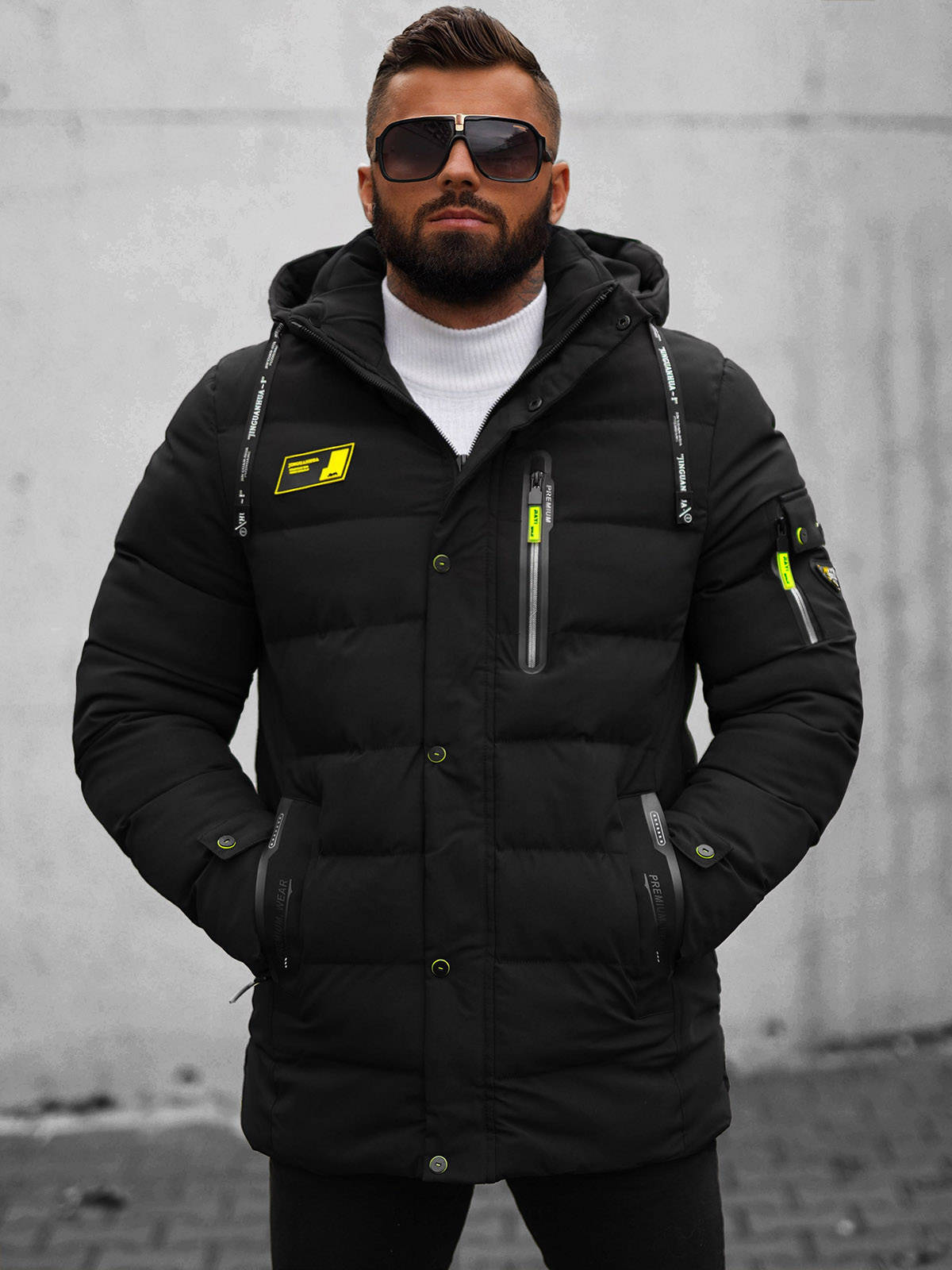 Winterjacke Steppjacke Wärmejacke Sport Jacke Sweatjacke Herren OZONEE 19501 MIX - Bild 13 von 21