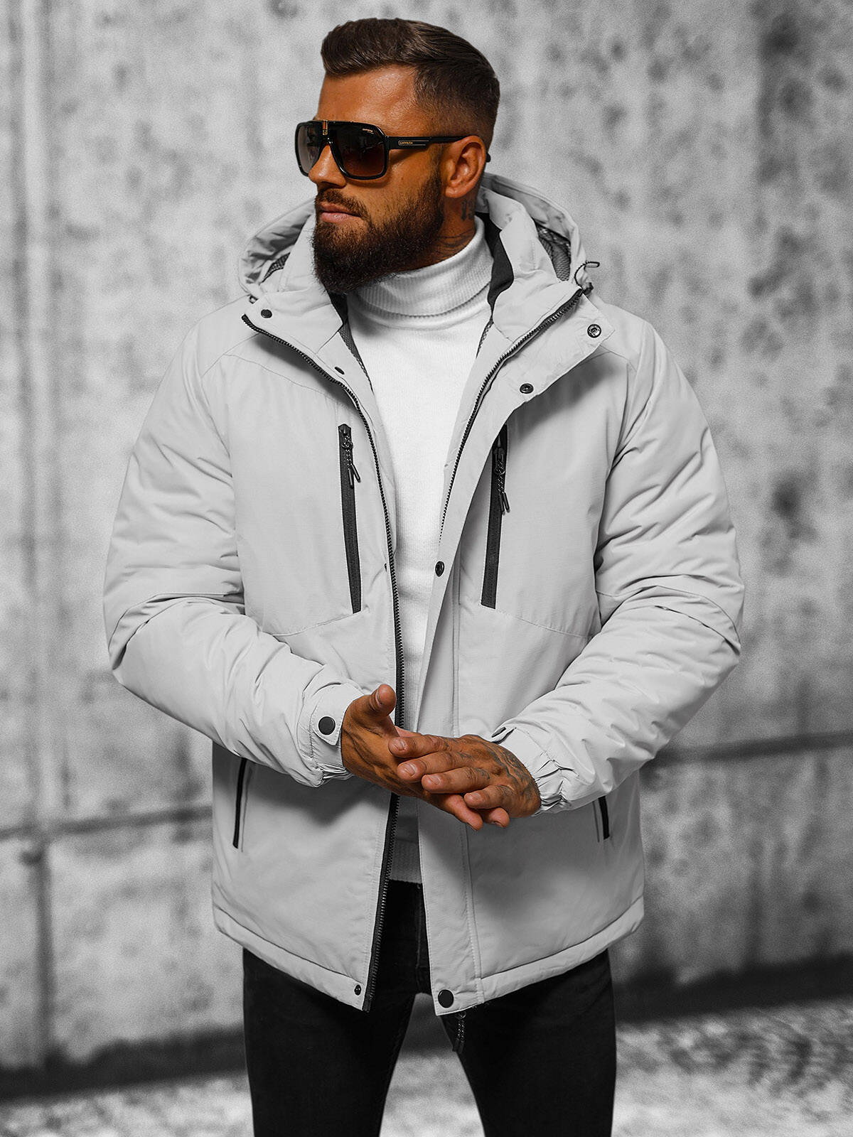 Winterjacke Steppjacke Wärmejacke Sport Jacke Sweatjacke Herren OZONEE 19501 MIX - Bild 9 von 21