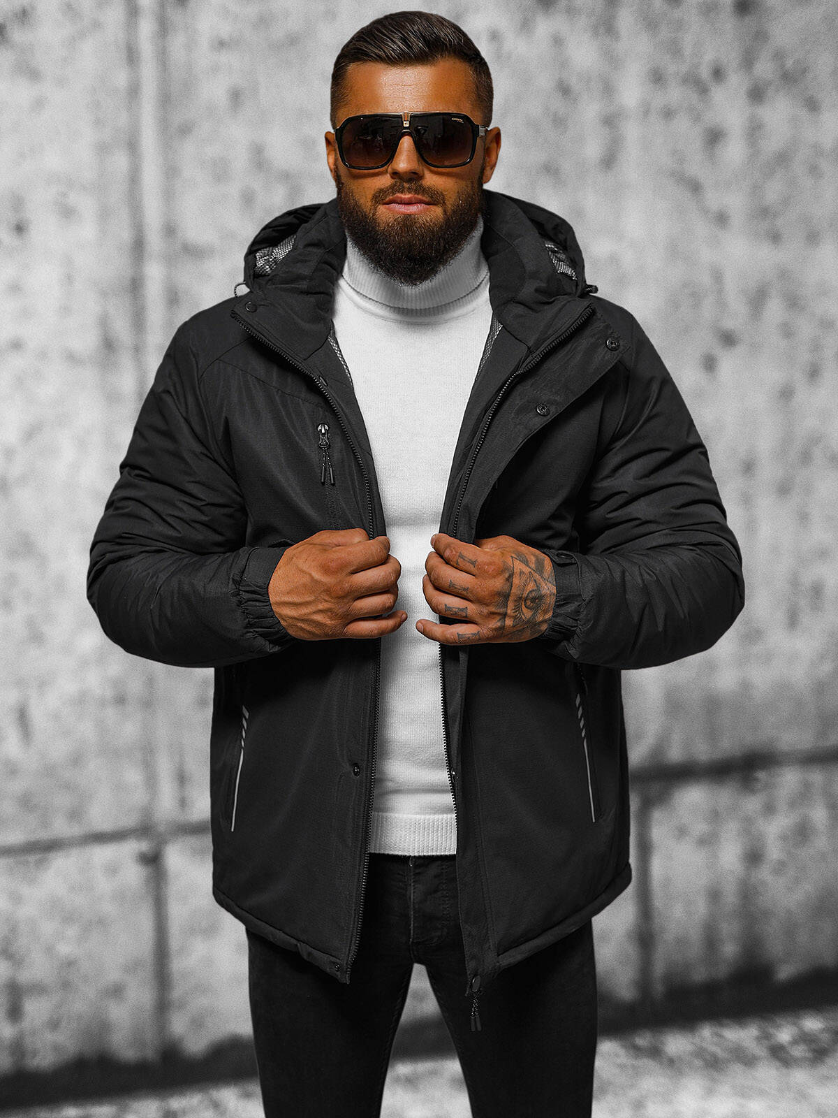 Winterjacke Steppjacke Wärmejacke Sport Jacke Sweatjacke Herren OZONEE 19501 MIX - Bild 17 von 21