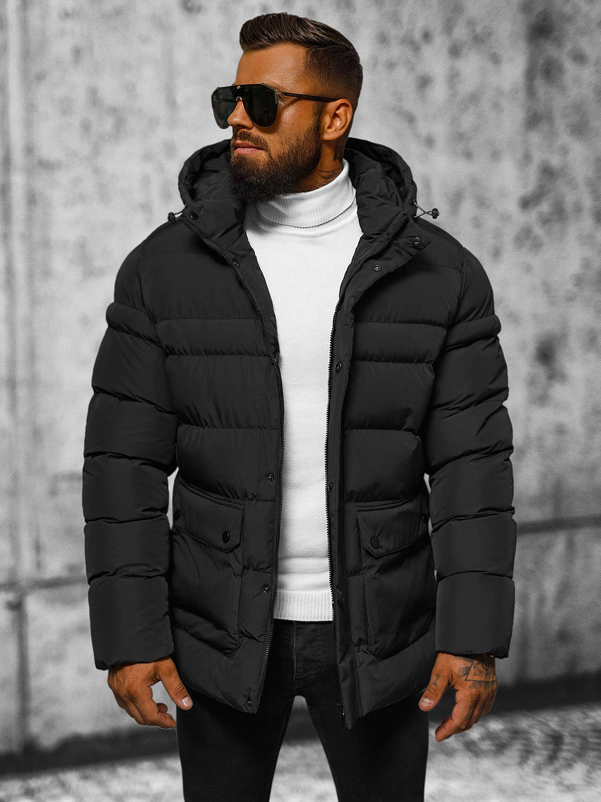 Winterjacke Steppjacke Wärmejacke Sport Jacke Sweatjacke Herren OZONEE 19501 MIX - Bild 14 von 21