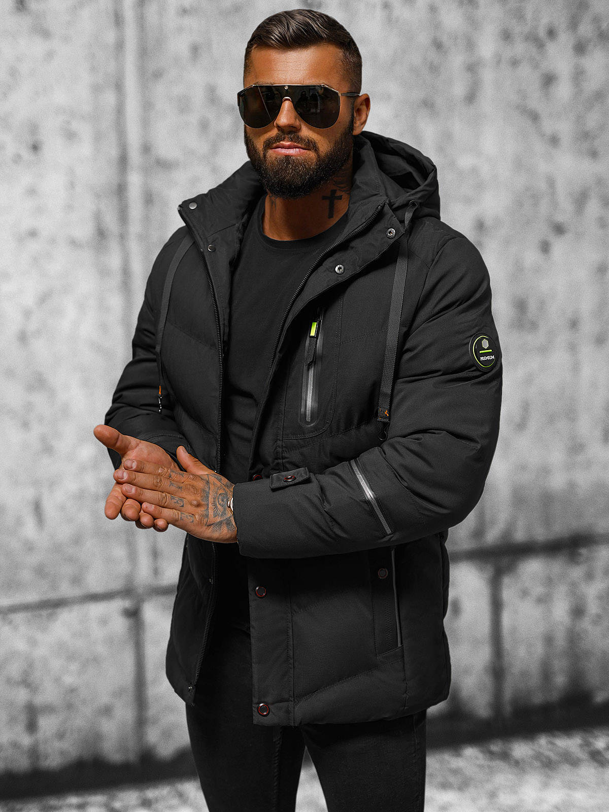 Winterjacke Steppjacke Wärmejacke Sport Jacke Sweatjacke Herren OZONEE 19501 MIX - Bild 18 von 21