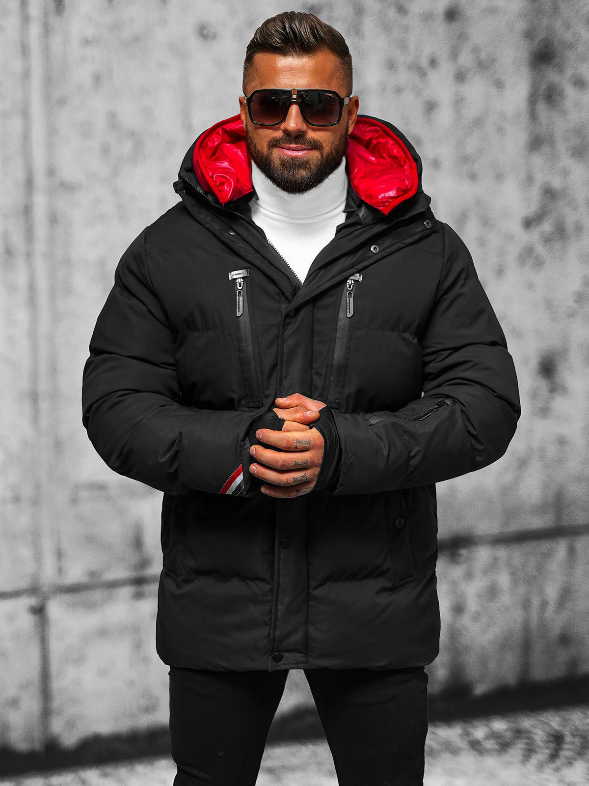 Winterjacke Steppjacke Wärmejacke Sport Jacke Sweatjacke Herren OZONEE 19501 MIX - Bild 15 von 21