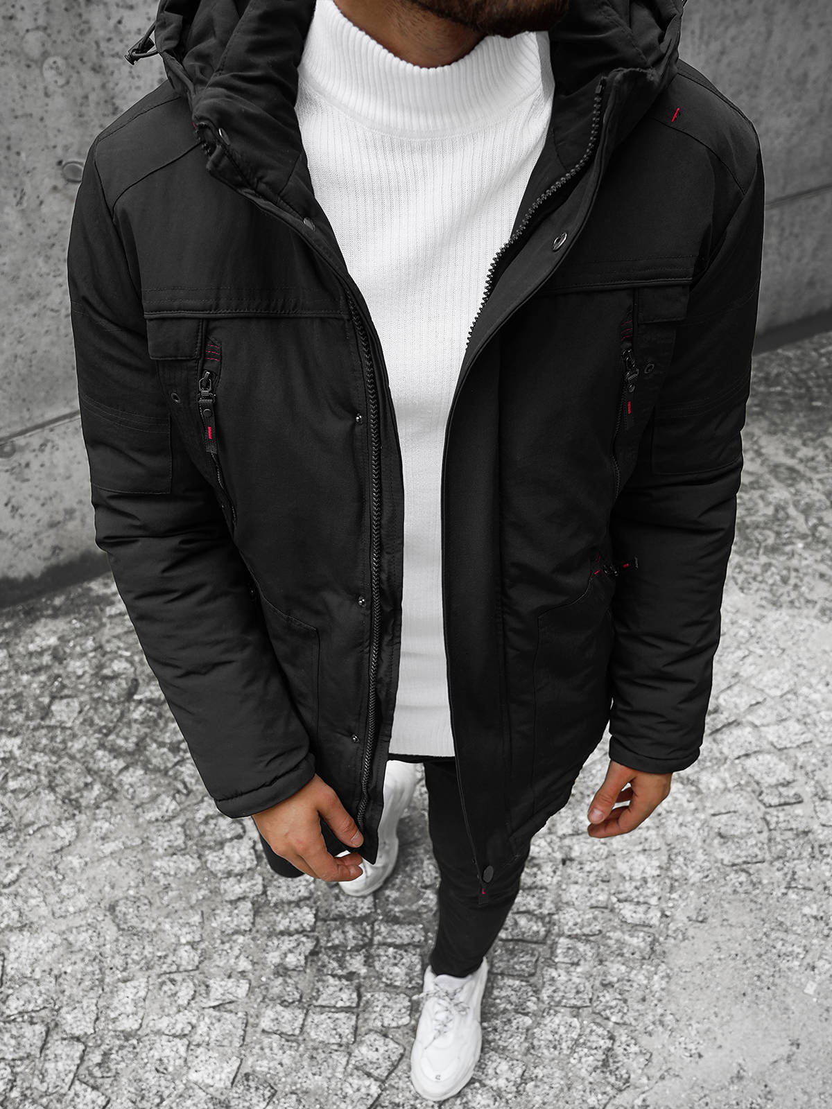Winterjacke Steppjacke Wärmejacke Sport Jacke Sweatjacke Herren OZONEE 19501 MIX - Bild 19 von 21