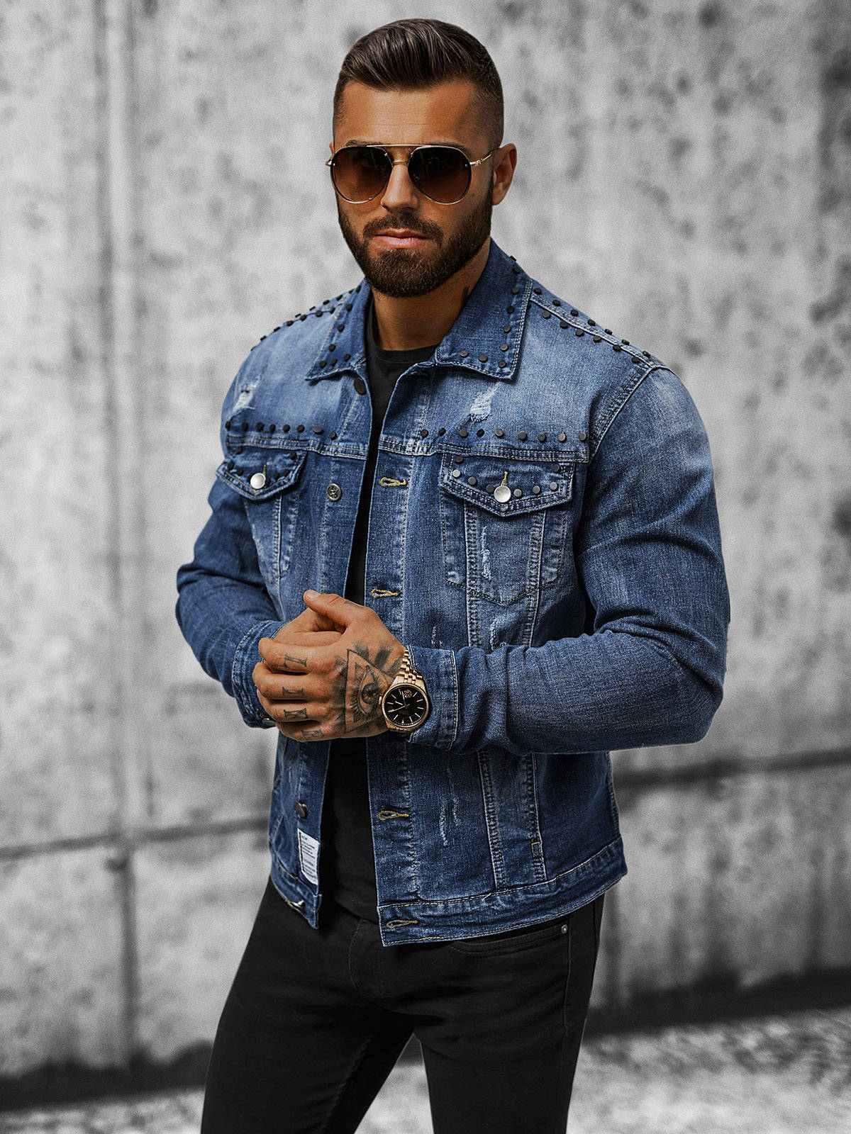 Jacket Men Jeansjacke Kombinieren Herren Herren Kombinieren