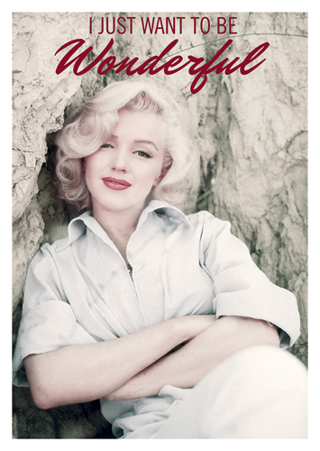 Postkarte A6 Lustig Marilyn Monroe Wonderful Ceres Webshop