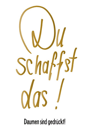 Postkarte A6 +++ LUSTIG +++ DU SCHAFFST DAS | plentyShop LTS