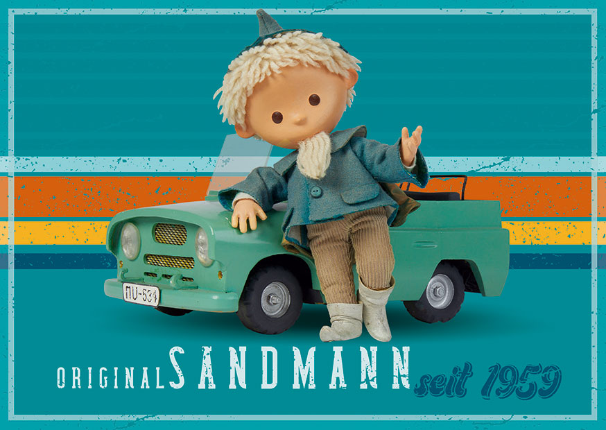 Postkarte A6 +++ LUSTIG +++ SM ORIGINAL SANDMANN SEIT 1959 LTS