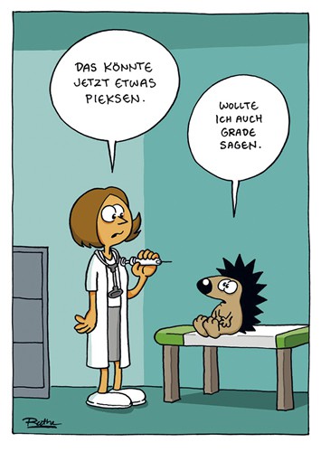 Postkarte A6 +++ CARTOON +++ ETWAS PIEKSEN | Ceres Webshop