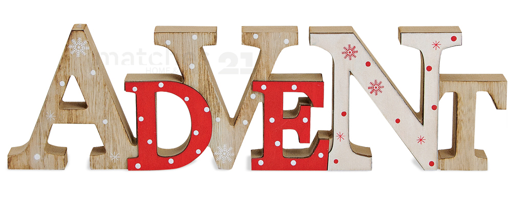 3D Holz Schriftzug ADVENT Deko Buchstaben zum Stellen / Hängen ... 3D Holz Schriftzug ADVENT Deko Buchstaben zum Stellen / Hängen ...