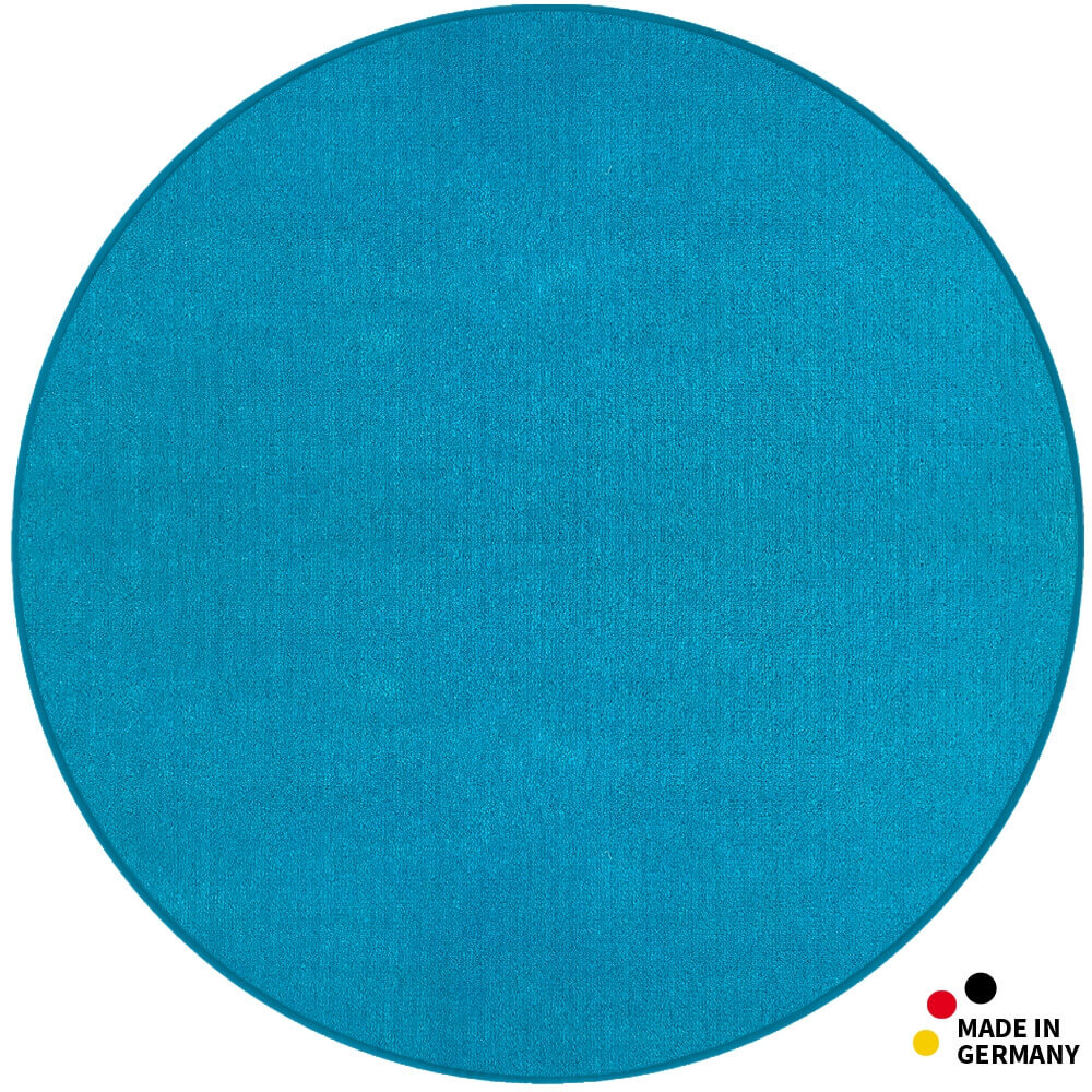 Badezimmerteppiche Badteppiche Unifarben einfarbig - 25 Farben – Ø 95