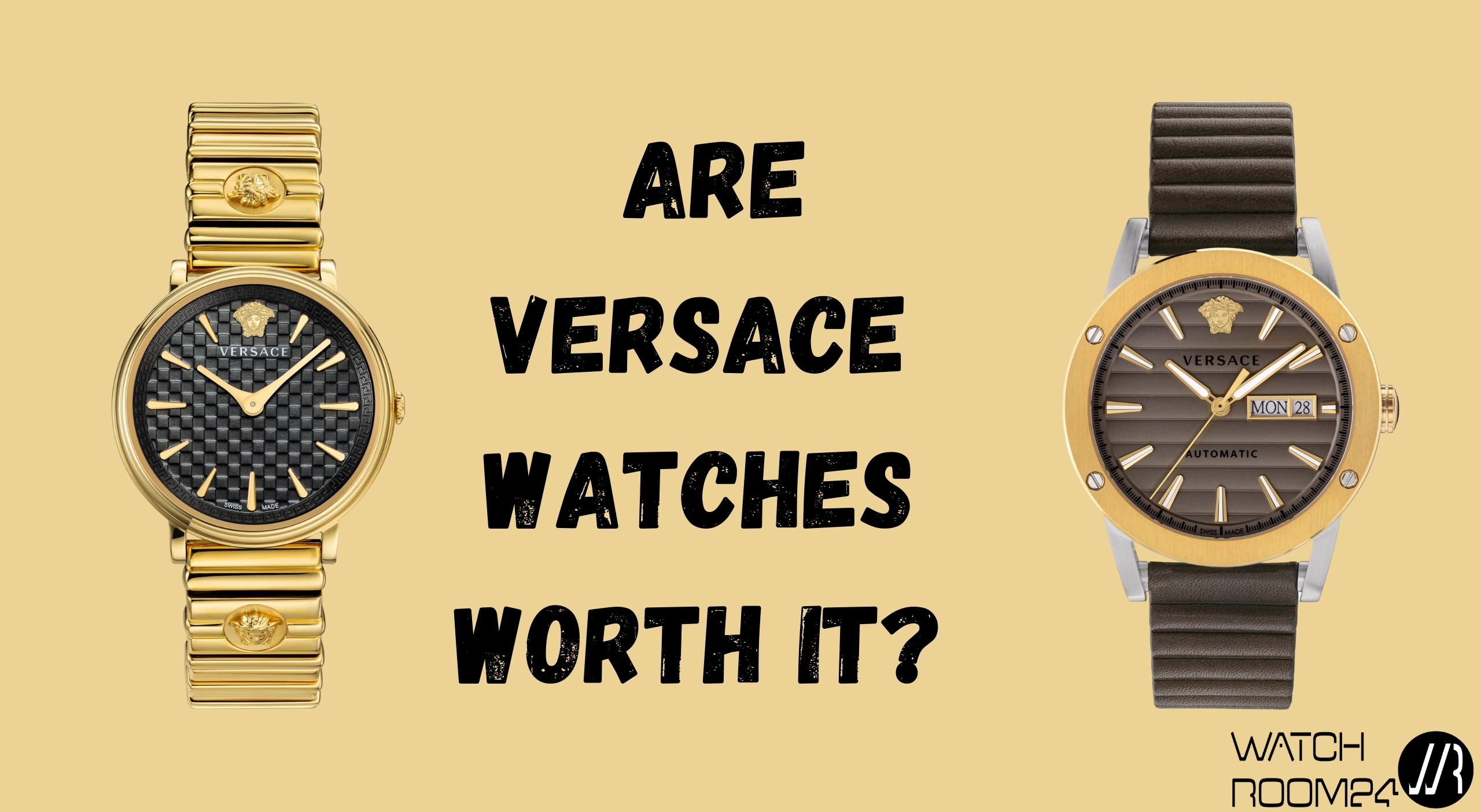 gold versace watch