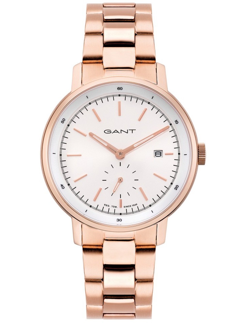 Gant montre homme montre 43mm bracelet acier inoxydable Dalby