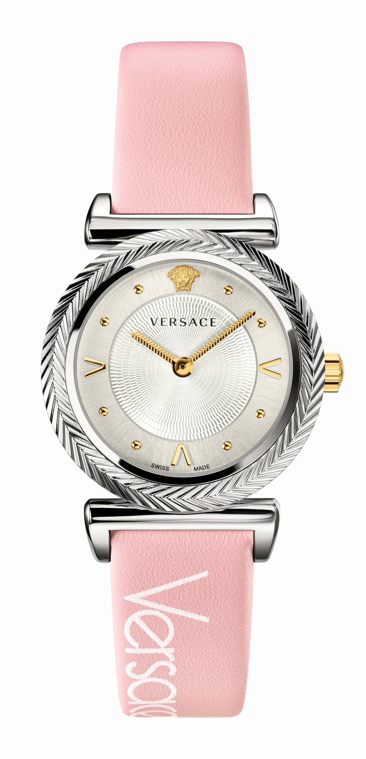 versace pink watch