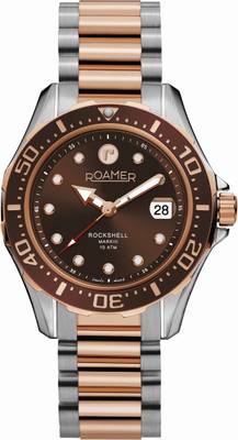 Roamer Men's Wristwatch Rockshell Mark III 41 mm Hands, Date